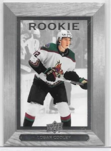 LOGAN COOLEY 2023-24 UD EXT. BEEHIVE SP INSERT RC/USA WJC/UTAH HOCKEY CLUB - Picture 1 of 2