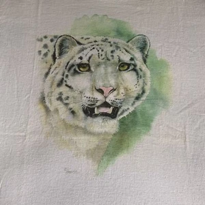 Vintage Mens T Shirt XL Tee Leopard Tiger Cat Animals Wildlife Natural Wonders - Picture 1 of 6