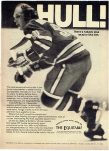 Bobby Hull Blackhawks ~ 1973 ganzseitige Werbung - Bild 1 von 1