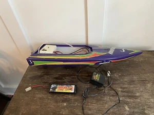 Vintage 90’s 24” Aquacraft Models Hammer RC Boat Estate Find FREE SHIPPING - Picture 1 of 11