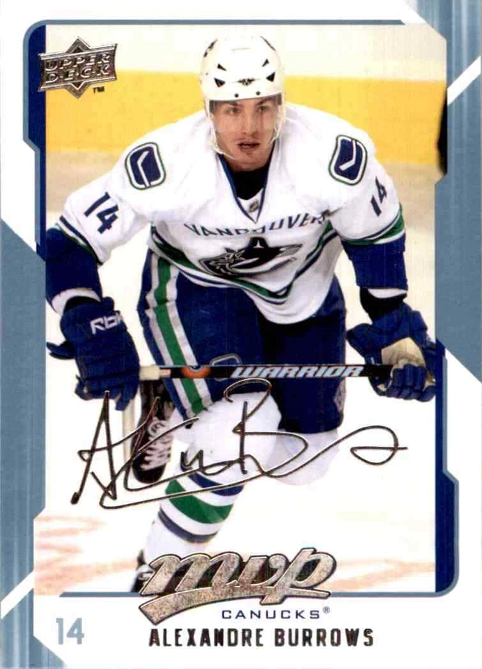 2008-09 Upper Deck MVP Alexandre Burrows #288 - Image 1 of 2