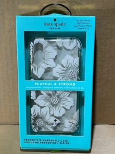 KATE SPADE iPhone X & Xs Protective Hardshell Case 2017 Hollyhock Floral Stones - Picture 1 of 4