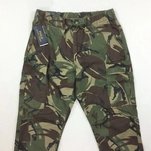 Polo Ralph Lauren Calce Ajustado Cintura Elástica Militar Ejército Camuflaje Chino Pantalones de Carga - Imagen 1 de 9