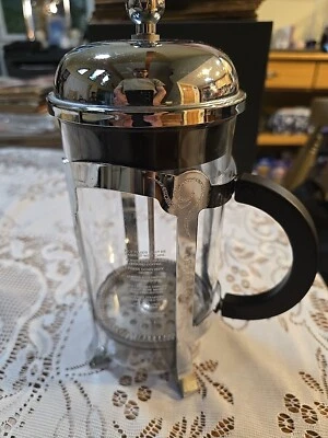 Prensa francesa Starbucks Barista Bodum vidrio negro acero inoxidable 8 tazas 32 OZ  Foto 1 de 4