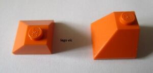 Lego 3045 x2 City Slope 45 2x2 Incliné Orange du 3849 6575 4101 4093 MOC A48