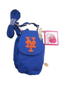 Cartera MLB de los Mets de Nueva York Plus Estuche de identificación de teléfono azul Cartera Dije... - Imagen 1 de 8