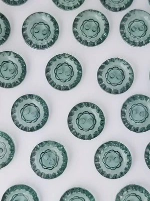 CRYSTAL BUTTON, SIZE 20L -1/2", SHINY FINISH, 144 PIECES, FREE SHIPPING USA - Image 1 of 4