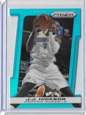 2013-14 Panini Prizm Basketball J.J. Hickson Die-Cut Blue Prizm Nuggets /199