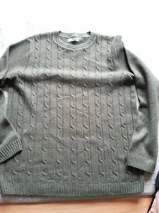 Asos Mens Jumper. Cable Knit. Olive Green. Large - Picture 1 of 5