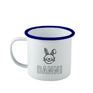 Tazza smaltata pasquale personalizzata, regalo pasquale, regalo bambini, primavera - Foto 1 di 20