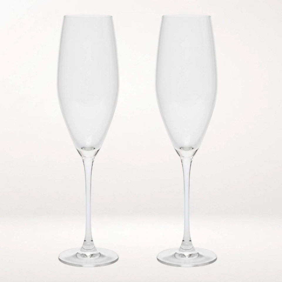 "Flautas de champán de cristal Villeroy & Boch | Juego de 2 | 10 7/8"" | Excelente estado" Foto 1 de 3