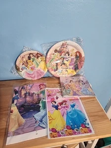 Disney Princess New Birthday Plates, Cake Plates, Napkins, Table Cloth, Loot... - Picture 1 of 6