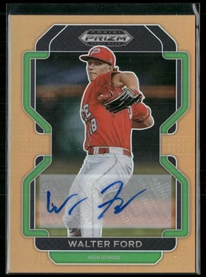 2022 Panini Prizm Draft Picks Walter Ford Base Autographs Neon Orange #/20 - Image 1 of 2