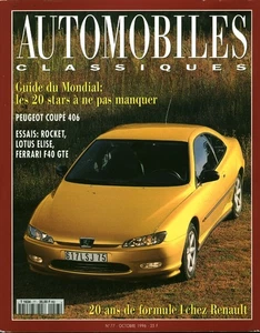 Revue automobiles classiques Peugeot coupé 406 No 77 octobre 1996 - Picture 1 of 2