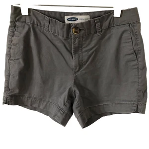 Old Navy Damen Alltagsshorts 4 grau khaki Taschen Freizeit Schrittlänge 4,5 - Bild 1 von 5