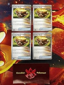 x4 Playset Earthen Vessel-106/131 Prismatic Evolutions Uncommon Pokémon-NM/MINT - Picture 1 of 2