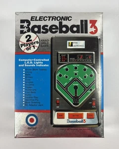 1980 Baseball 3 Handheld-Spiel ENTEX ELECTRONICS mit BOX Fernbedienung GETESTET FUNKTIONIERT - Bild 1 von 13