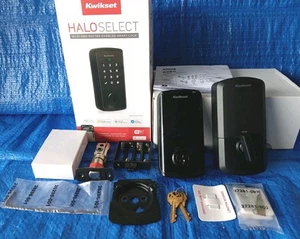 Kwikset HALO SELEC 9980 WiFi & Matter Enabled Smart Lock Deadbolt - Matte Black  - Picture 1 of 10
