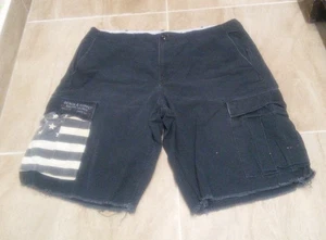 Herren Denim & Supply by Ralph Lauren Cargo Shorts amerikanische Flagge schwarz Gr. 38 - Bild 1 von 8