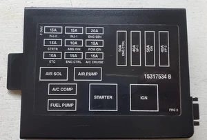 98-02 Camaro Firebird Under Hood Fuse Box Block Panel Cover 15317534B OEM - Bild 1 von 5