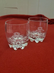 Crown Royal Whiskey Lowball Gläser 2er Set schwerer Boden - Bild 1 von 8