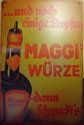 MAGGI WÜRZE  Retro Blechschild 30 x 20 cm Metallschild - Bild 1 von 4