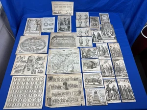 28 pezzi XVIII secolo Lotto carta - incisioni, incisioni, CIRCO MASSIMO italiano, antico - Foto 1 di 22