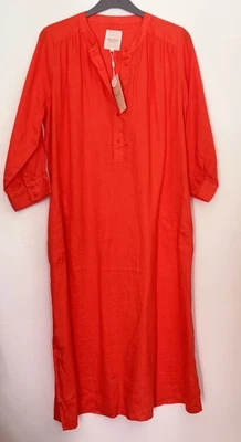 BNWT Part Two Grenadine Burnt Orange Linen Oversized Tunic Size 8-10 - Image 1 of 4