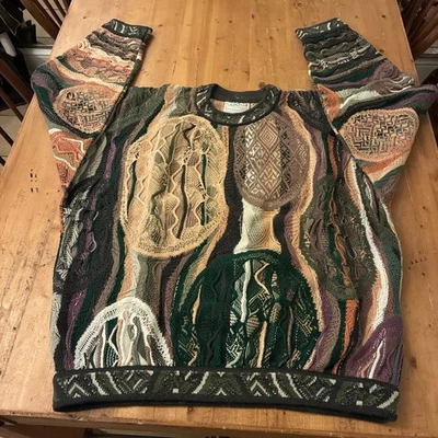 Vintage COOGI Chunky Men’s S Australia Pullover Sweater 74095 Multi 100% Cotton - Image 1 of 4