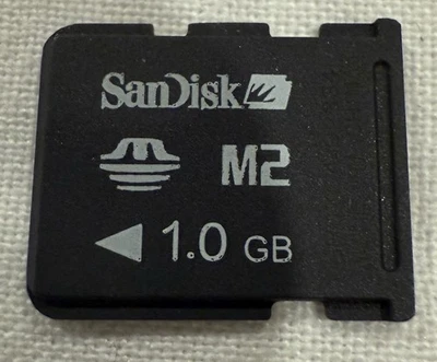 SanDIsk M2 Card 1GB For Sony PSP Go Memory Stick Micro Card Fast Free Postage - Image 1 of 2
