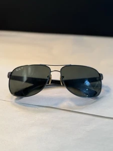 Ray Ban Eyeglasses, Frames Only, RB 3502 029, 61-14-135, Metal, Aviator, Gray - Picture 1 of 7