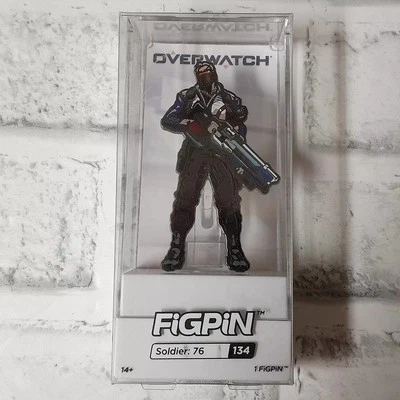 Overwatch Soldier 76 Figpin 134 Pin Estuche Rígido NUEVO Foto 1 de 4