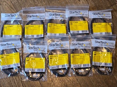 Pack of 10 StarTech UUSBHAUB6 6ft Micro USB Cable A to Micro B - Image 1 of 4