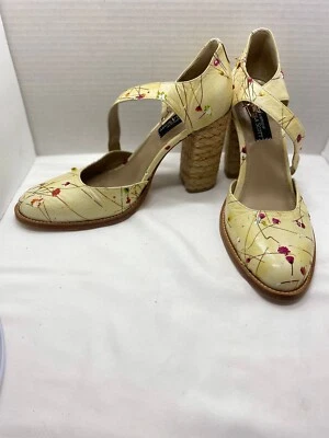 Bomba The Office of Angela Scott Miss Bardot Amarillo Suave Floral Talla 39~tal cual~ Foto 1 de 4