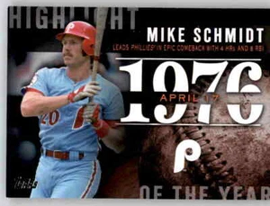 2015 Topps Highlight Of The Year Mike Schmidt Insert Set Break Phillies #19 - Picture 1 of 2