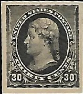 USA 1890 - 93 SMALL BANKNOTES (219-29) P * 228 Pa PROOF ON STAMP PAPER EF, OG - Picture 1 of 1