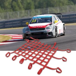 24*18 inch Racing Window Net For Car Window Safety Equipment Nylon Webbing Red - Picture 1 of 9