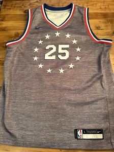 Philadelphia 76ers City Edition Swingman Gray Jersey Ben Simmons Youth Size L - Picture 1 of 2