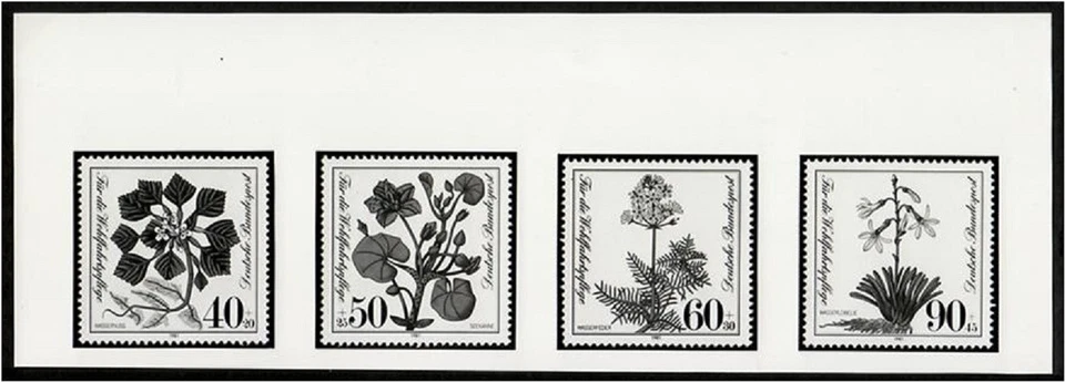 Фотоэссе, Германия ScB589-92 исчезающие виды растений. - Изображение 1 из 1