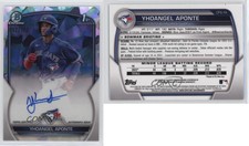 2023 Bowman Chrome Prospect Atomic Refractor /100 Yhoangel Aponte #CPA-YA Auto