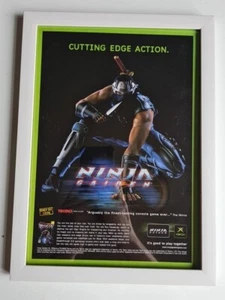 "Ninja Gaiden Xbox BLANCO ANUNCIO ENMARCADO PÓSTER DE JUEGO A4 8X12" - Imagen 1 de 2