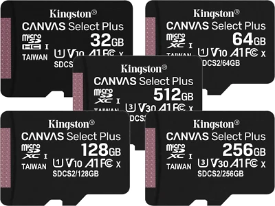 Kingston micro SD Speicherkarte 32GB 64GB 128GB 256GB 512GB - Bild 1 von 4