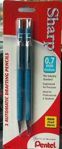 PENTEL P207 SHARP Automatic Mechanical Drafting Pencils Blue 0.7 mm Japan 2-PACK - Picture 1 of 4