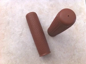 Classic Vintage City Bar Grips Brown Cruiser Comfort Bikes Bicycle New - Picture 1 of 3