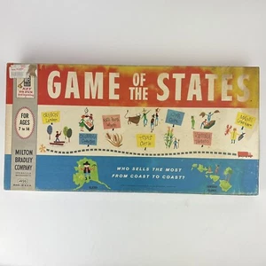 Vintage GAME OF THE STATES Board Game Milton Bradley 1960 Original COMPLETE - Picture 1 of 9