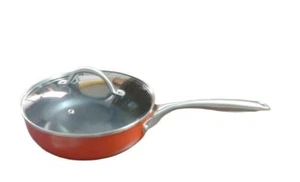 Sedona Two Layer Nonstick 7-Piece Cookware Set with Tempered Glass Lids- Red - Picture 1 of 10