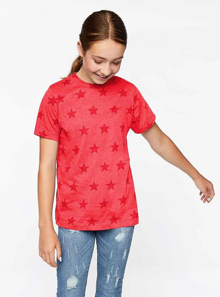 Code Five 2229 Youth Star Print Tee Stylish T-Shirt - Image 1 of 1