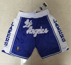lakers royal blue shorts