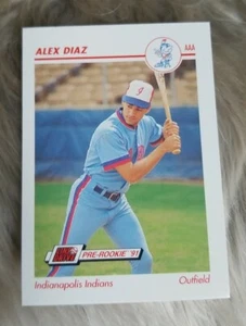 1991 Line Drive AAA #181 Alex Diaz - Indianapolis Indians - Picture 1 of 2