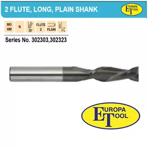 Europa Tool Solid Carbide 2 Flute Long Series Slot Drills. TiAlN Coated. - Picture 1 of 2